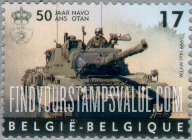 FindYourStampsValue: NATO, 50th Anniversary: Leopard tank