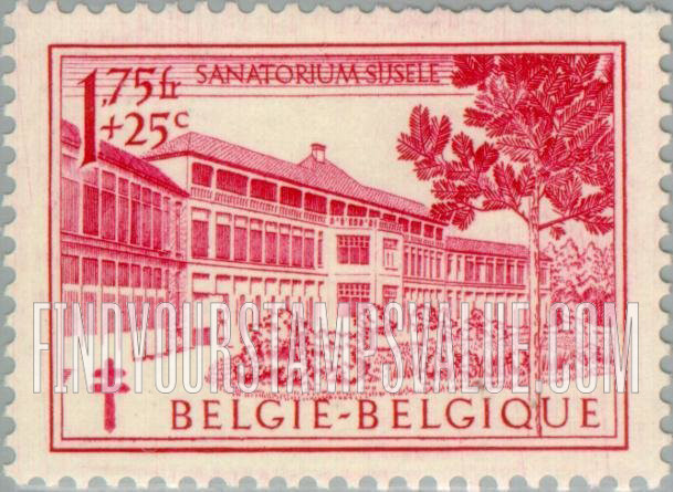 FindYourStampsValue: Semi-Postal: Sijsele Sanatorium
