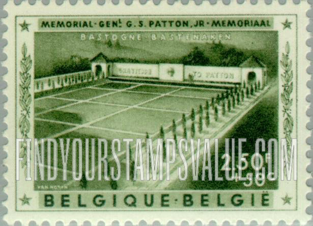 FindYourStampsValue: Semi-Postal: Memorial, Bastogne