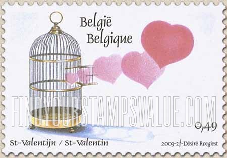 FindYourStampsValue: Love for Service Occupations: Birdcage and hearts