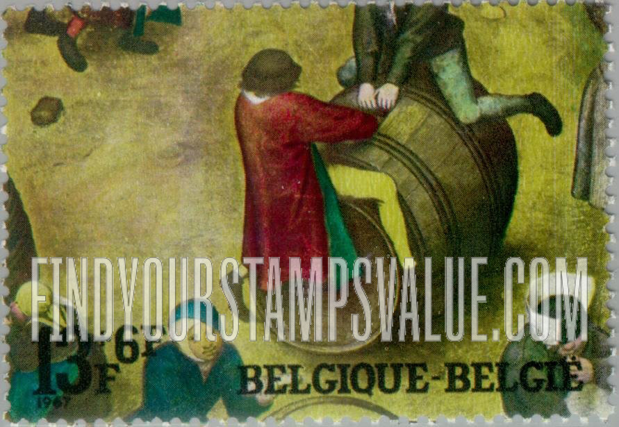 FindYourStampsValue: Semi-Postal: Detail from Brueghel’s “Children’s Games”