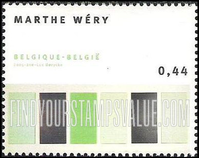FindYourStampsValue: Contemporary Art: Tournus, by Marthe Wéry
