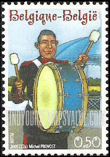 FindYourStampsValue: Brass Band Musicians: Bass drum