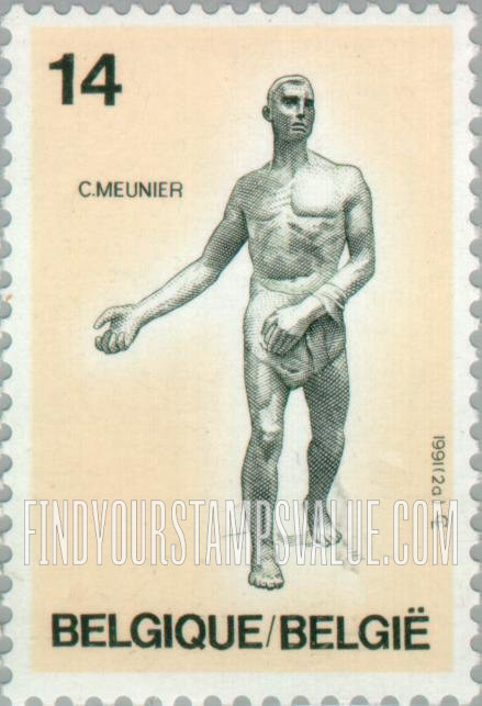 FindYourStampsValue: The Sower by Constantin Meunier (1831-1905)