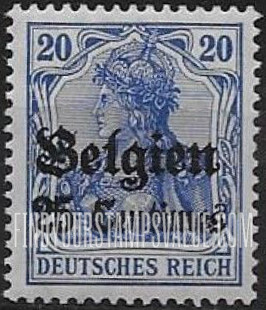FindYourStampsValue: Under German Occupation: German Stamp