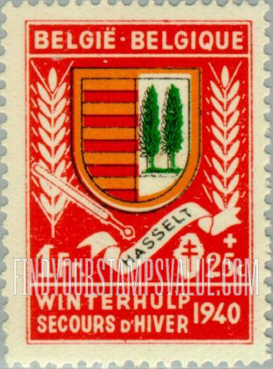 FindYourStampsValue: Semi-Postal, Coats of Arms: Hasselt