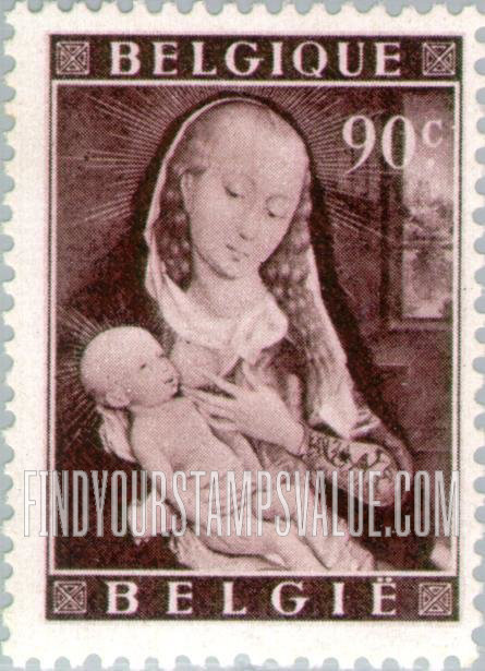 FindYourStampsValue: Semi-Postal, Rogier van der Weyden Paintings: Virgin and Child