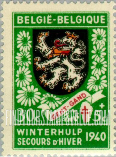 FindYourStampsValue: Semi-Postal, Coats of Arms: Ghent