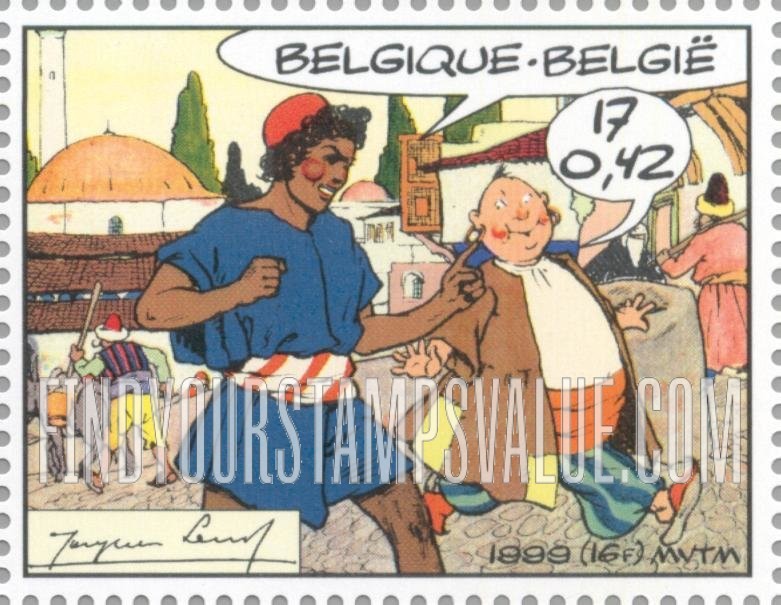 FindYourStampsValue: Youth Philately, Comic strips: Hassan & Kadour, by Jacques Laudy