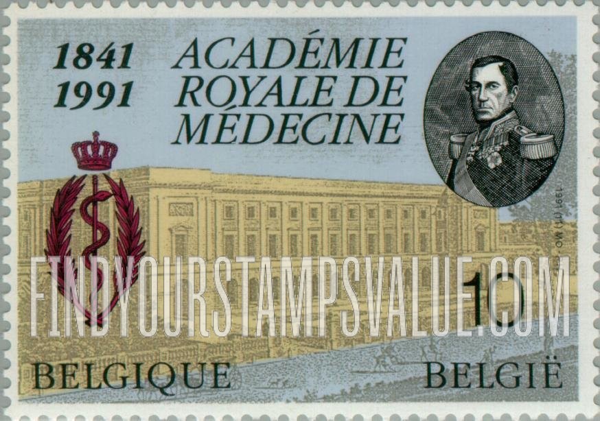 FindYourStampsValue: Royal Academy of Medicine, 150th Anniversary