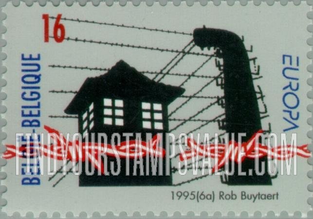 FindYourStampsValue: Peace & Freedom, Europa: Broken barbed wire, prison guard tower
