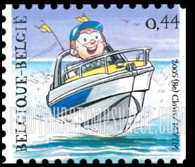 FindYourStampsValue: Belgica 2006 World Youth Philatelic Exhibition: Motorboat