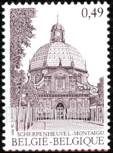 FindYourStampsValue: Religious Buildings: Scherpenheuvel Basilica, Montaigu