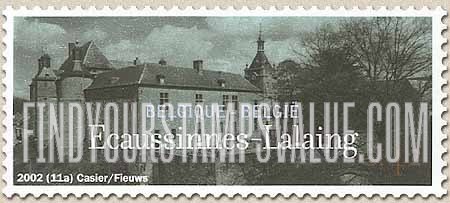 FindYourStampsValue: Castles: Ecaussinnes-Lalaing