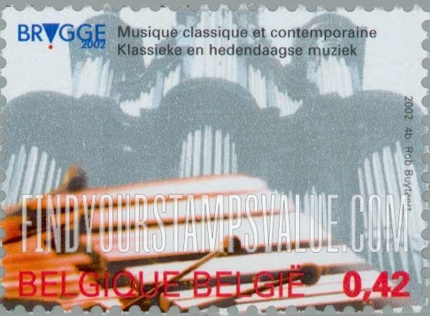 FindYourStampsValue: Bruges, 2002 European Capital of Culture: Classical and contemporary music