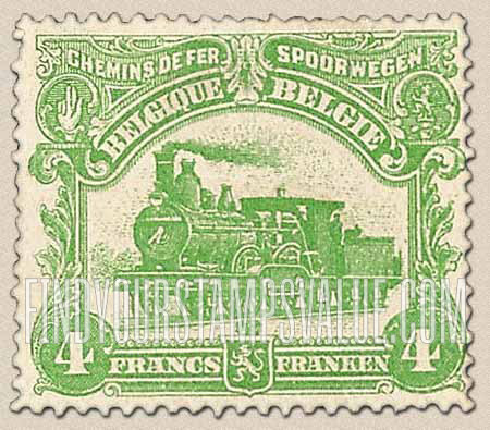 FindYourStampsValue: Parcel Post and Railway: Locomotive