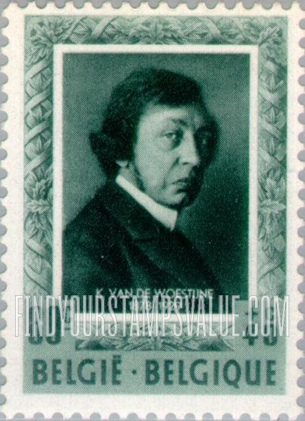FindYourStampsValue: Semi-Postal, Portraits: Karel Van de Woestijne