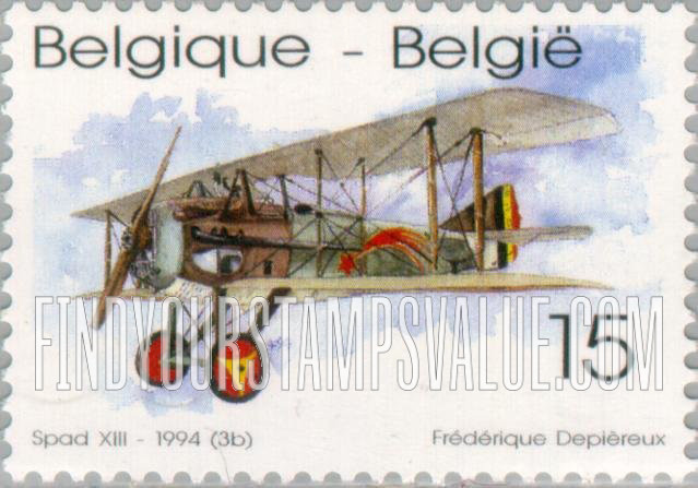 FindYourStampsValue: Airplanes: Spad XIII