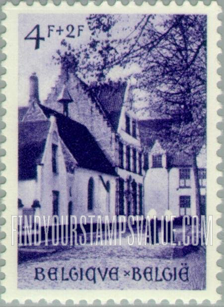 FindYourStampsValue: Semi-Postal: Nuns in Courtyard
