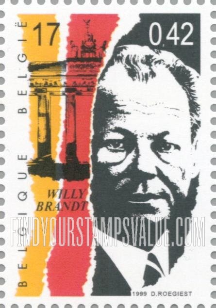 FindYourStampsValue: The 20th Century: Willy Brandt