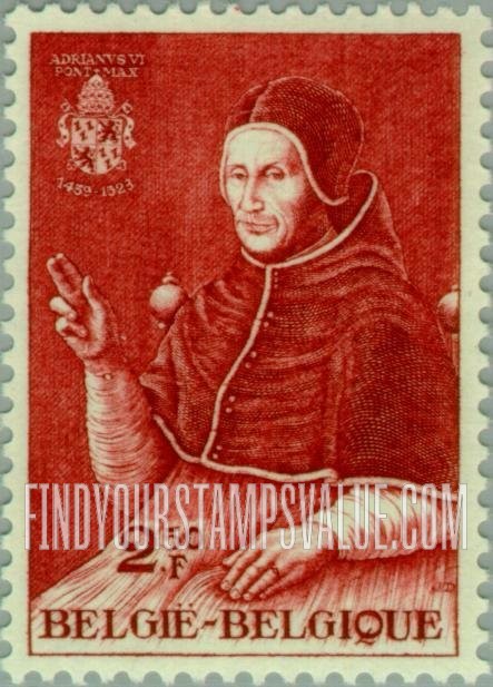FindYourStampsValue: Pope Adrian VI, by Jan van Scorel