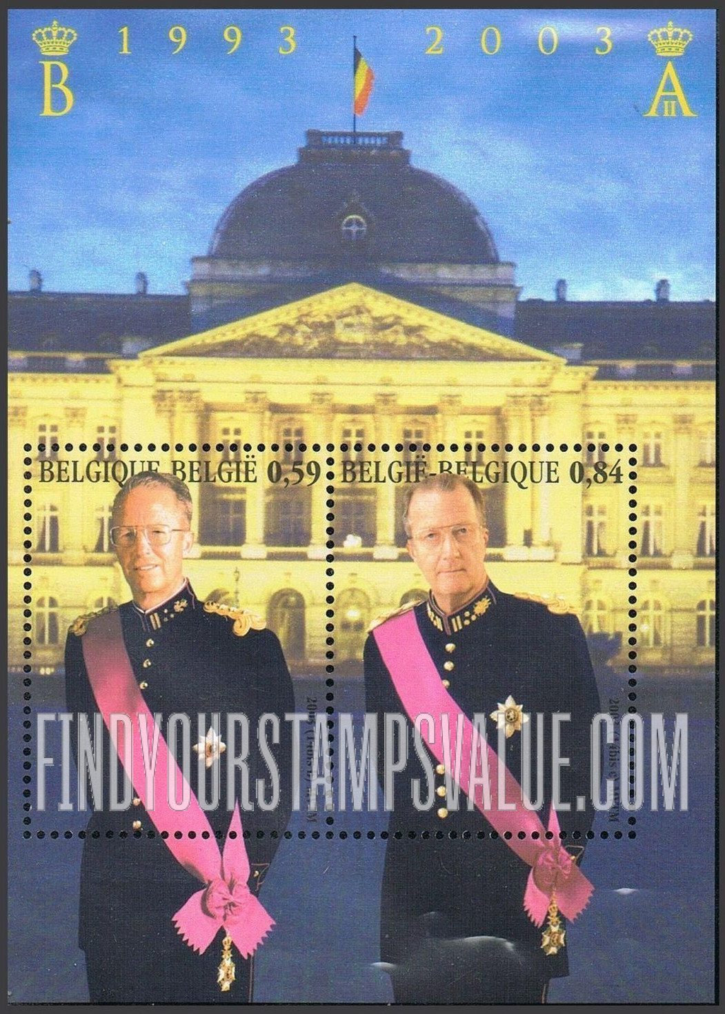 FindYourStampsValue: Kings Baudouin and Albert II