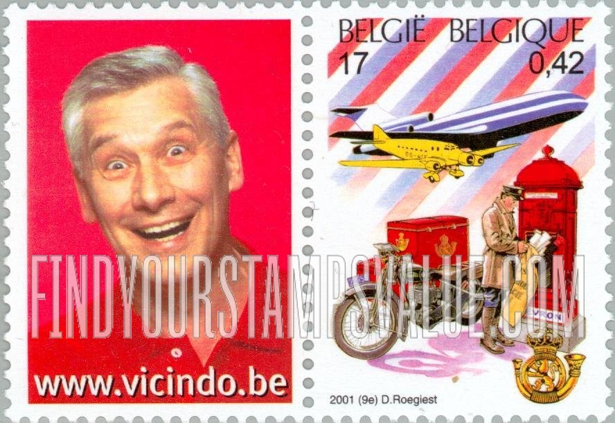 FindYourStampsValue: European Posts, 500th Anniversary: 20th century postman, motorcycle, airplanes, mailboxes