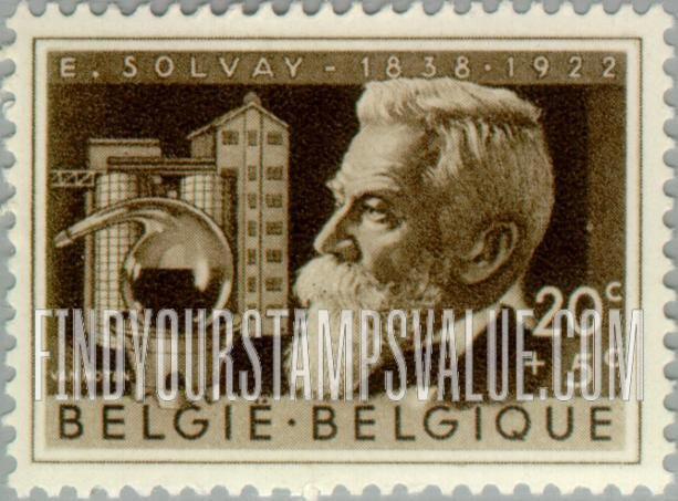 FindYourStampsValue: Semi-Postal: Ernest Solvay
