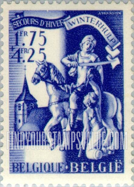 FindYourStampsValue: Semi-Postal: Basilica of St. Martin, Angre