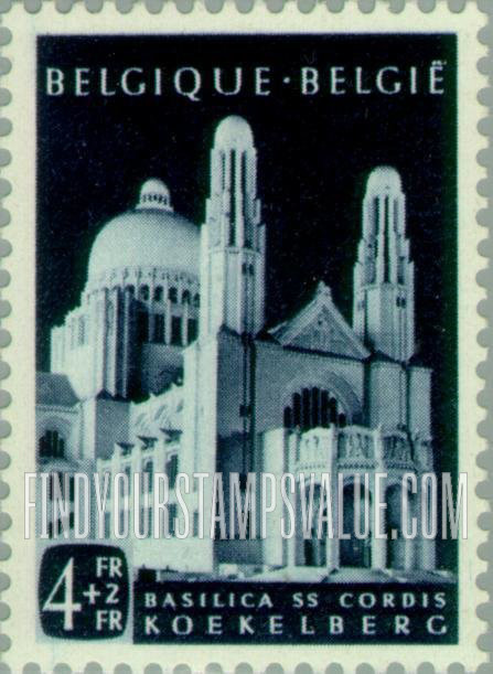 FindYourStampsValue: Semi-Postal: Basilica of the Sacred Heart Koekelberg