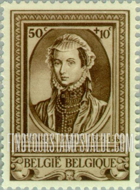 FindYourStampsValue: Semi-Postal, Portraits (in various frames): Margaret of Parma