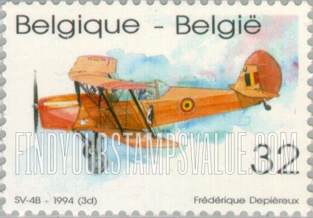 FindYourStampsValue: Airplanes: Stampe-Vertongen SV-4B
