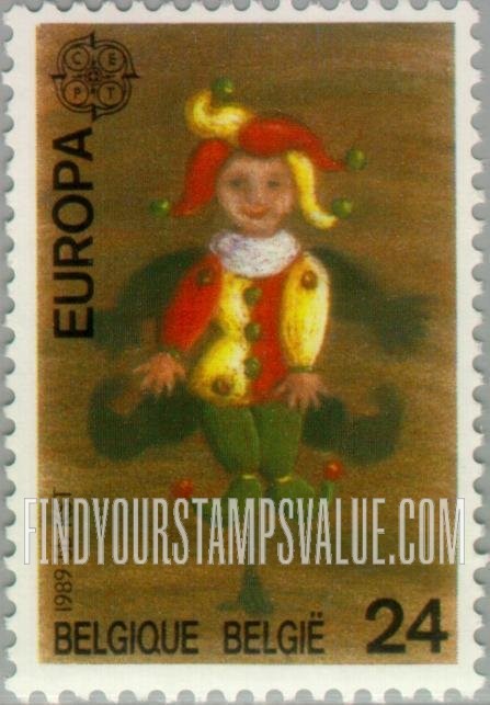 FindYourStampsValue: Europa 1989, Children’s toys: Jumping-jack