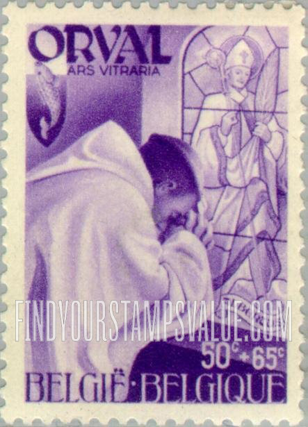 FindYourStampsValue: Semi-Postal: Monk praying