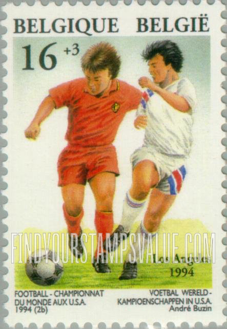 FindYourStampsValue: Semi-Postal: Soccer players