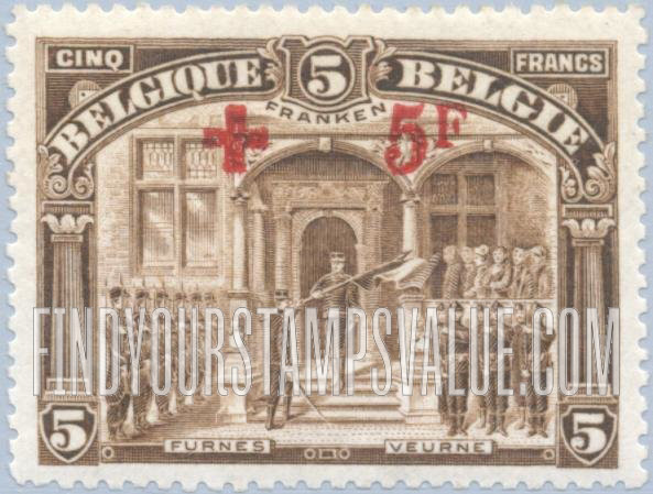 FindYourStampsValue: Semi-Postal: King Albert I at Furnes