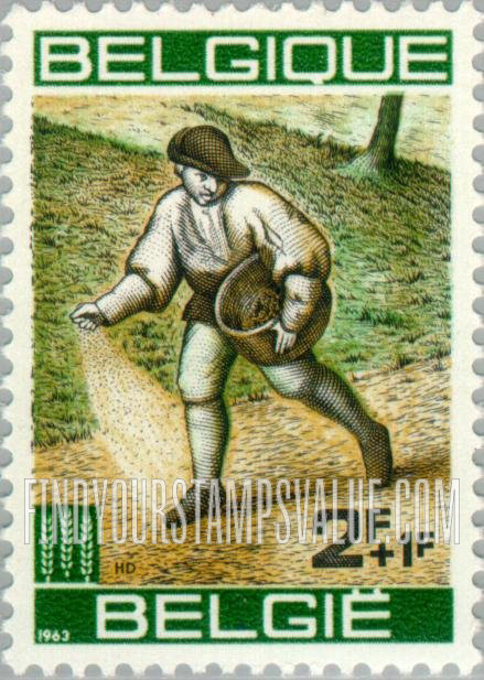 FindYourStampsValue: Semi-Postal: The Sower by Brueghel