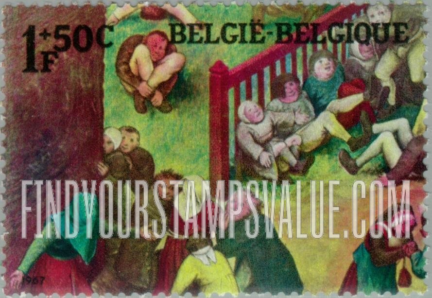 FindYourStampsValue: Semi-Postal: Detail from Brueghel’s “Children’s Games”