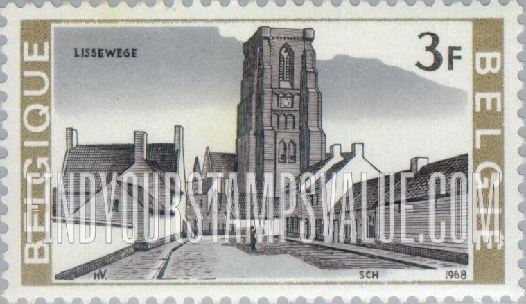 FindYourStampsValue: Gothic Church, Lisseweghe