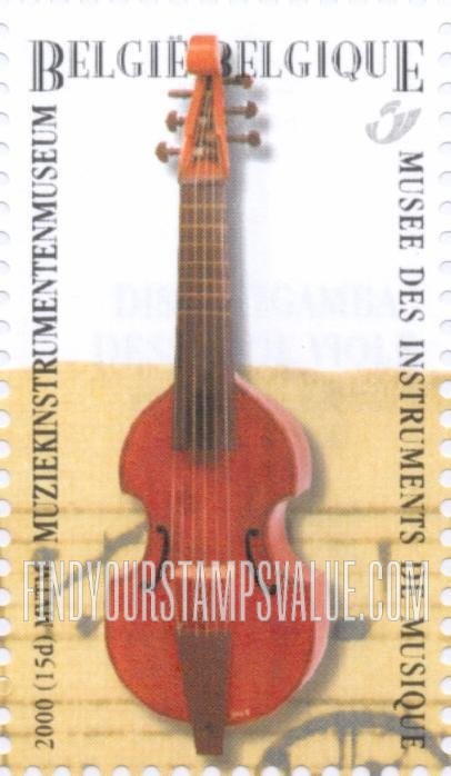 FindYourStampsValue: Opening of Musical Instrument Museum, Brussels: Treble viol