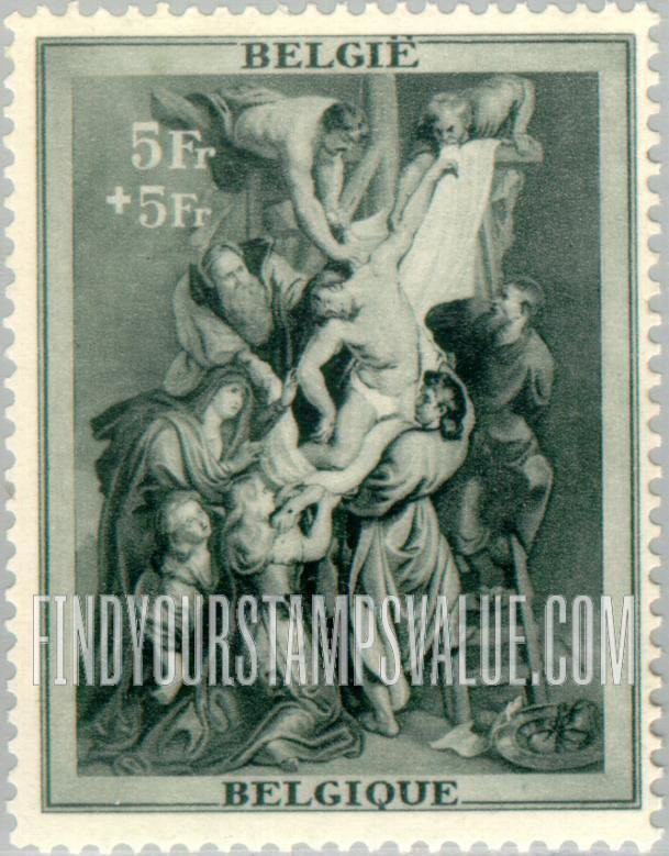 FindYourStampsValue: Semi-Postal: “Descent from the Cross”