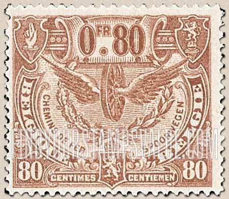 FindYourStampsValue: Parcel Post and Railway: Winged Wheel