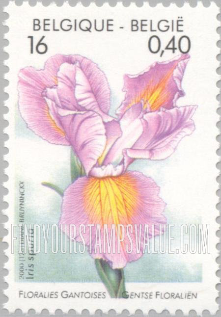 FindYourStampsValue: Ghent Flower Show: Iris spuria