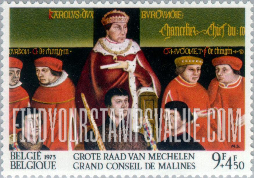 FindYourStampsValue: Semi-Postal: Council of Malines, by Coussaert
