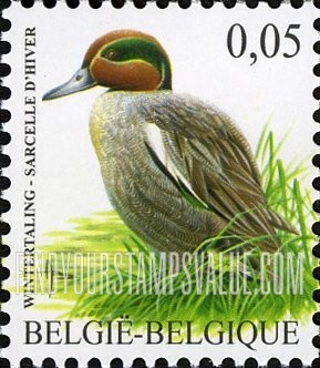 FindYourStampsValue: Bird: Sarcelle d’hiver