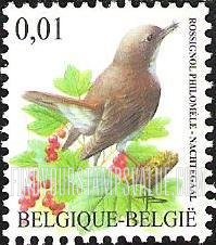 FindYourStampsValue: Bird: Rossignol philoméle