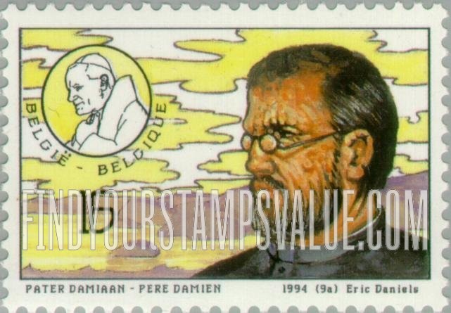FindYourStampsValue: Papal Visit: Father Damien (1840-89)