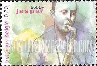 FindYourStampsValue: Jazz Musicians: Bobby Jaspar (1926-63), saxophonist