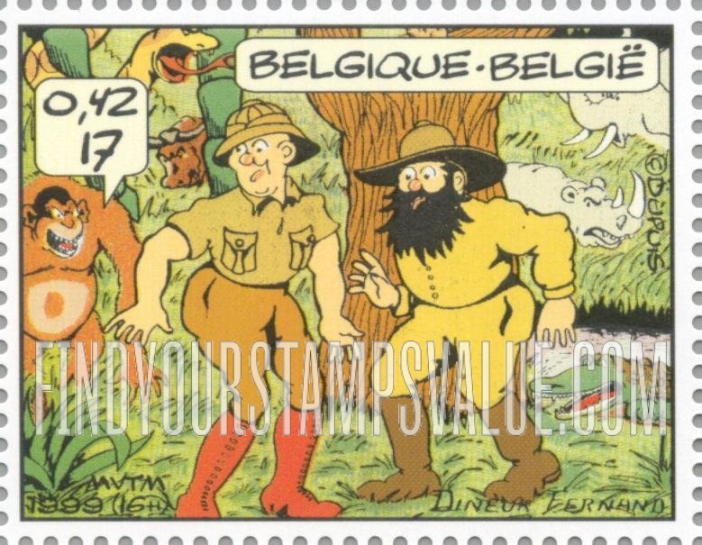 FindYourStampsValue: Youth Philately, Comic strips: Tif et Tondu, by Fernand Dineur