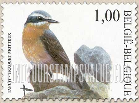 FindYourStampsValue: Bird: Traquet motteux